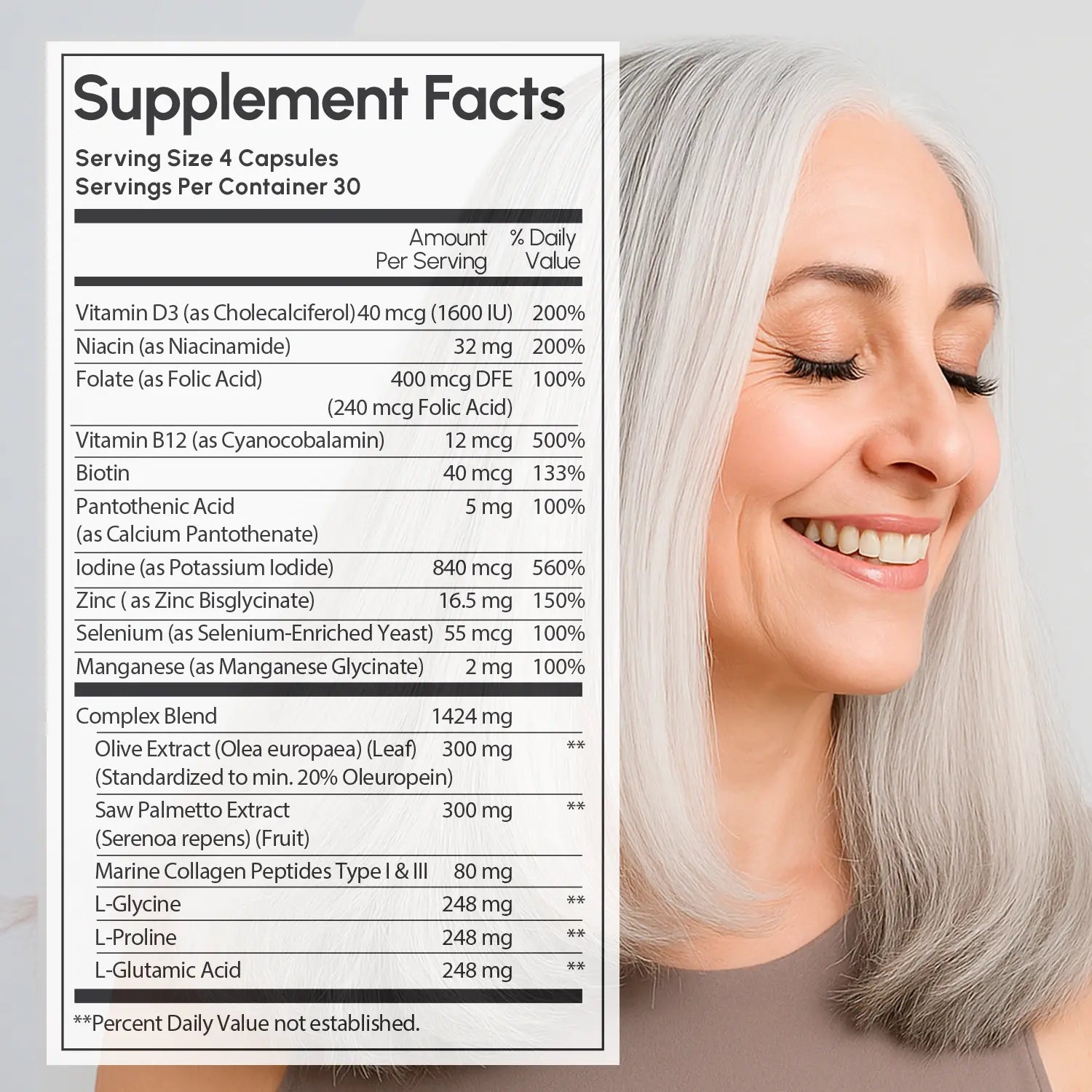 Biotin &amp; Collagen Hair Growth Complex by Maree