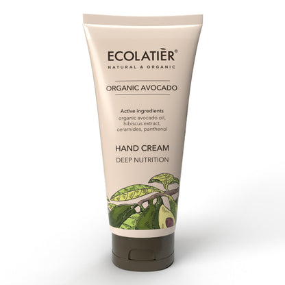 Hand Cream Deep Nutrition Organic Avocado by Damask Rose
