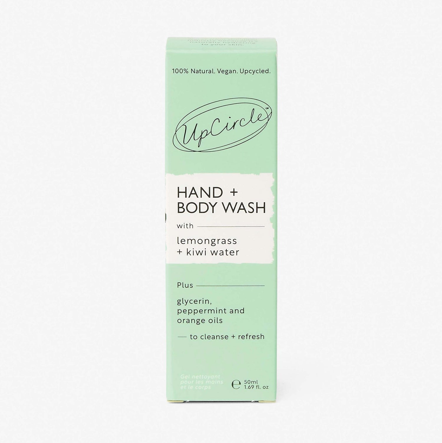 Natural Hand + Body Wash with Lemongrass - Travel Size