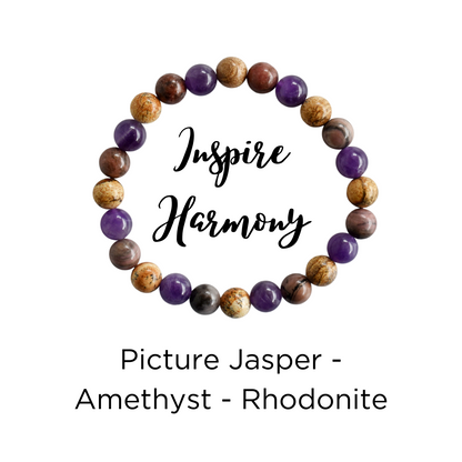 Inspire HARMONY Crystal Bracelet(Emotional Equilibrium and Compassion)  DestGlow