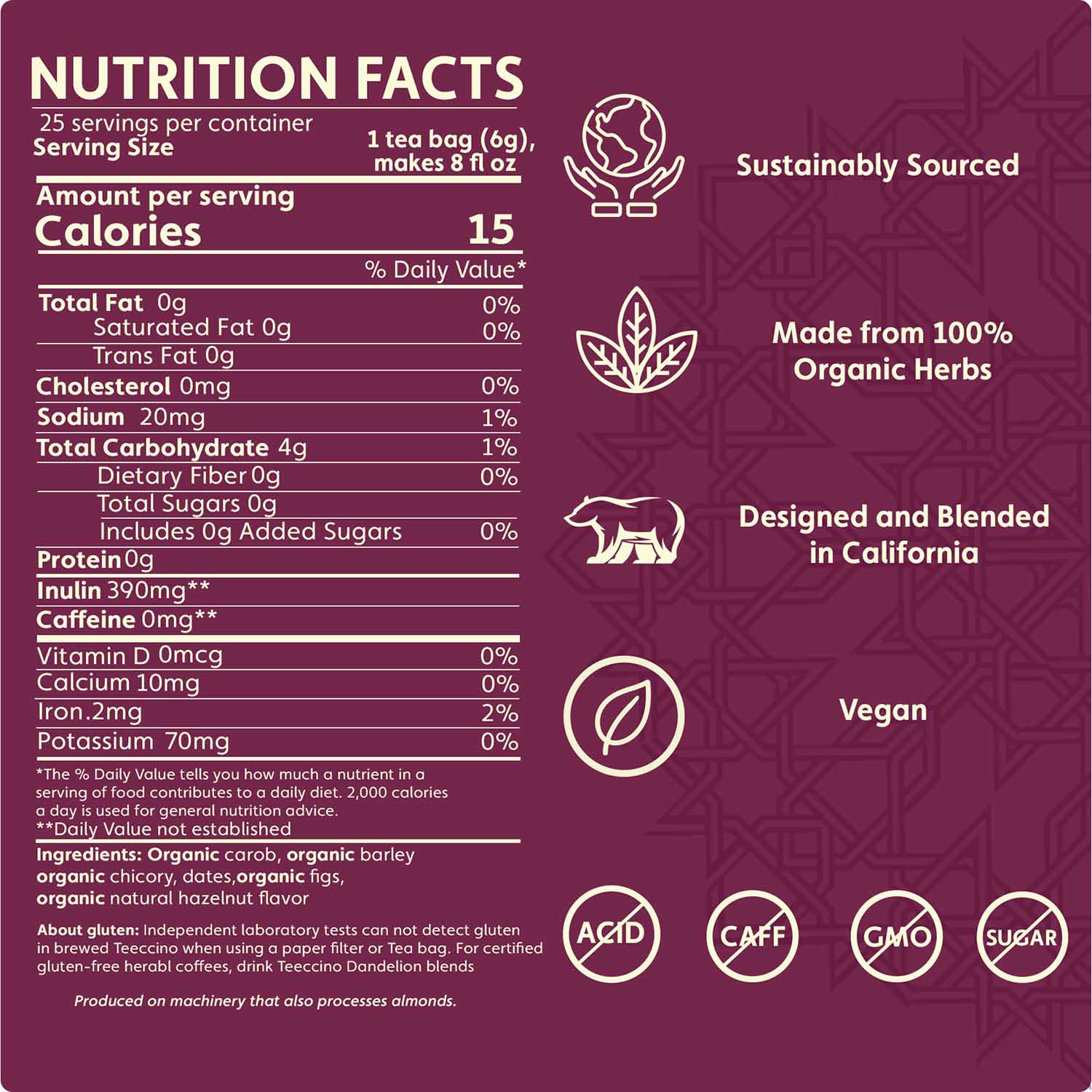 Hazelnut Roasted Herbal Tea