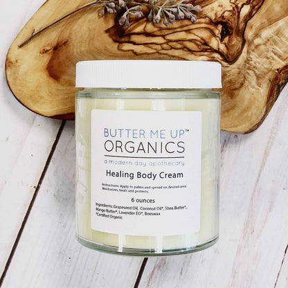 Healing Body Cream / organic body lotion / winter skin / dry skin / deep moisturizer