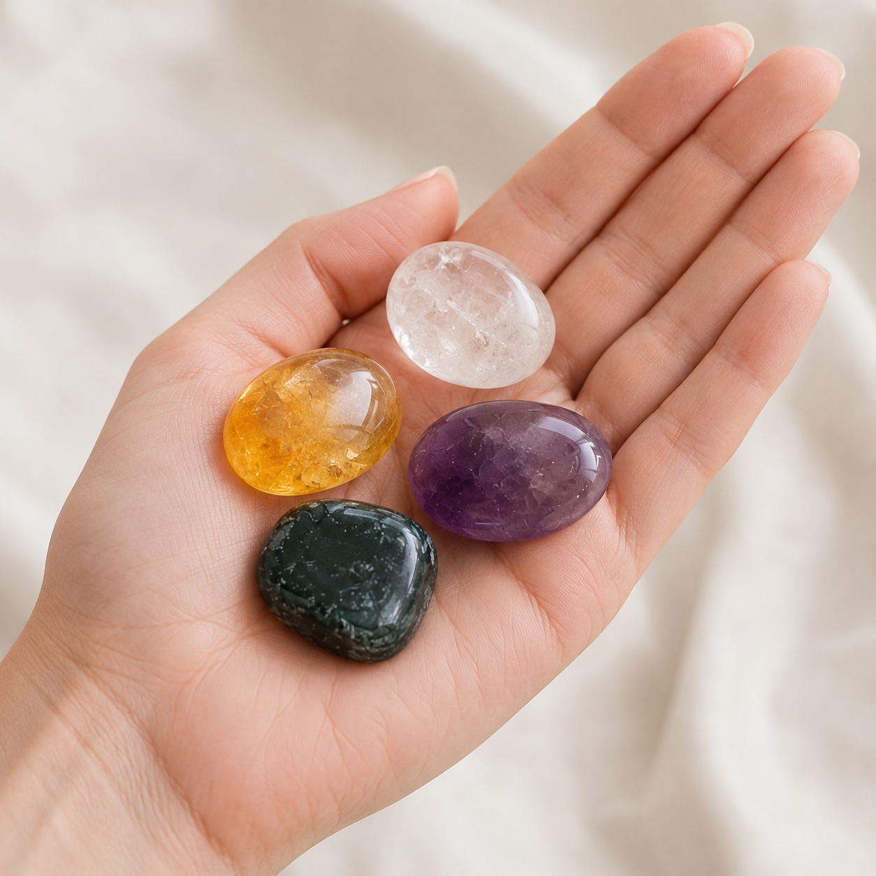 Promotes HEALTH Crystal Kit, Gemstone Tumble Kit, Health Crystal Gift Set