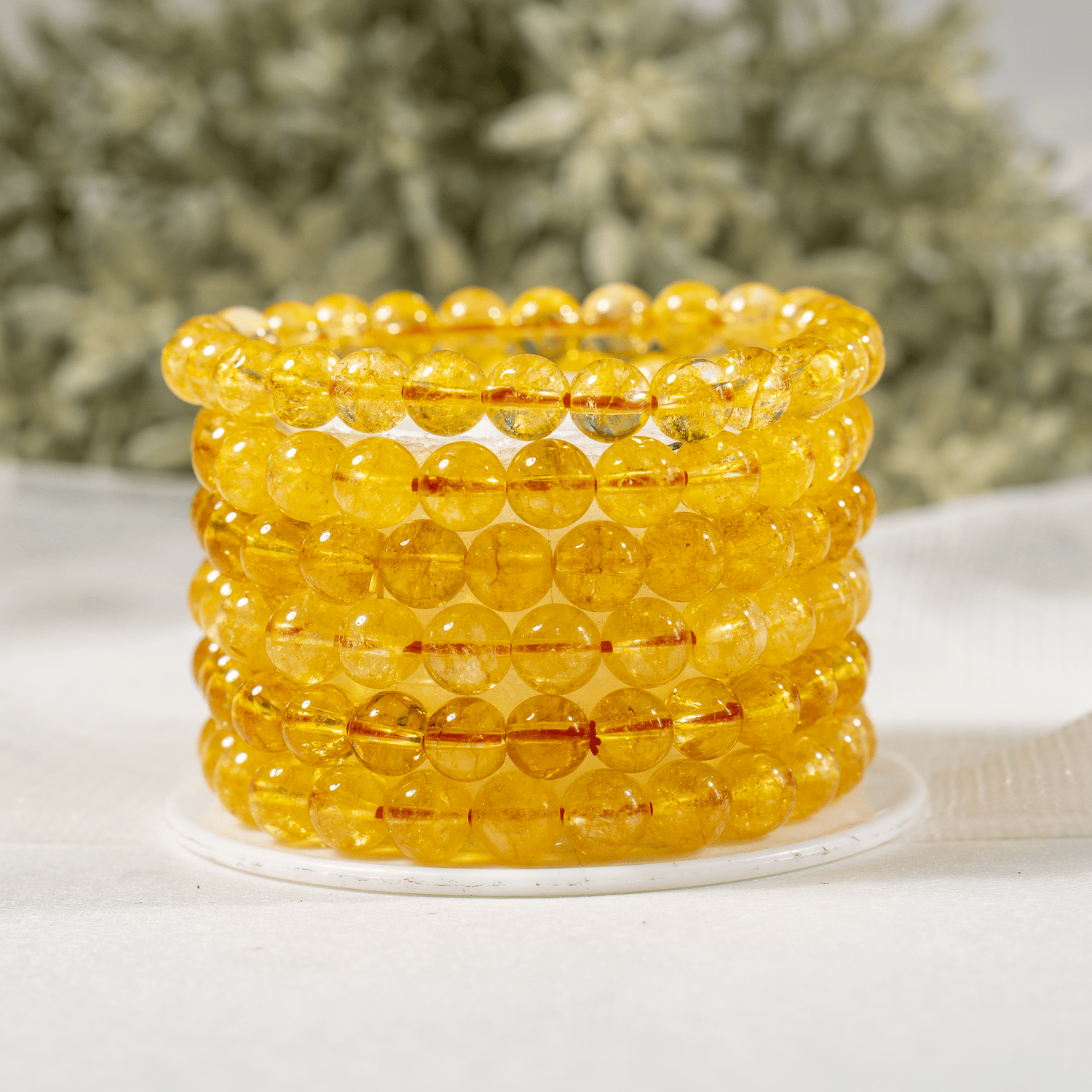 Heated Citrine Bracelet (Protection and Anxiety Relief)  DestGlow