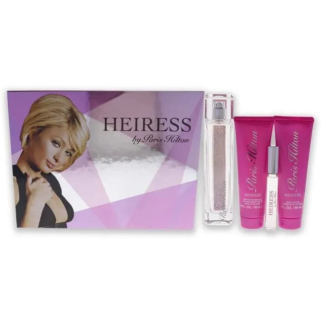 Heiress Paris Hilton Set 4p 3.4 oz W Spray by perfumesandrea