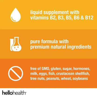 Happy Energy Vitamin B12 Plus – B12 Complex with B2, B3, B5 &amp; B6 for Energy, Focus &amp; Mood Support