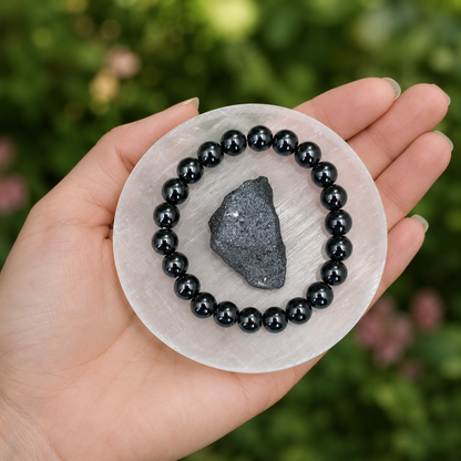 Hematite Crystal Gift Set For Emotional Support and Protection, Real Polished Gemstones.  DestGlow