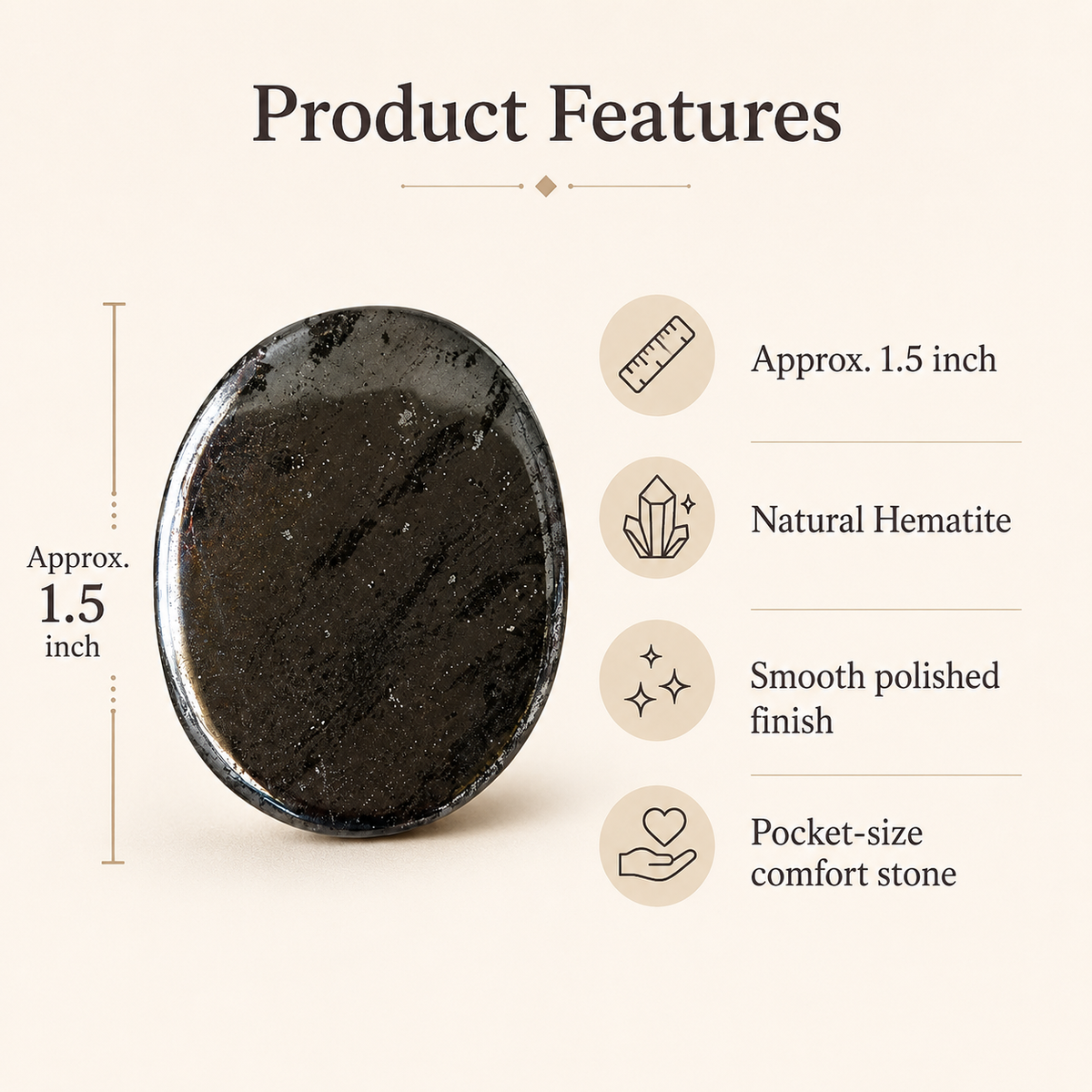 Hematite Pocket Stones (Focus and Strength)