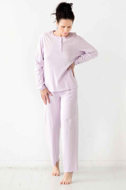 Straight Leg Pants in Pima Cotton