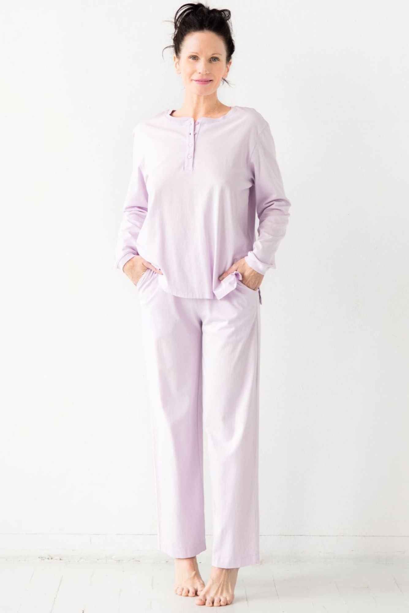 Straight Leg Pants in Pima Cotton