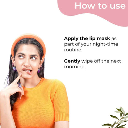 Pilgrim Spanish Lip Sleeping Mask (Bubblegum) with Shea Butter &amp; Pomegranate For Hydrated &amp; Soft Lips