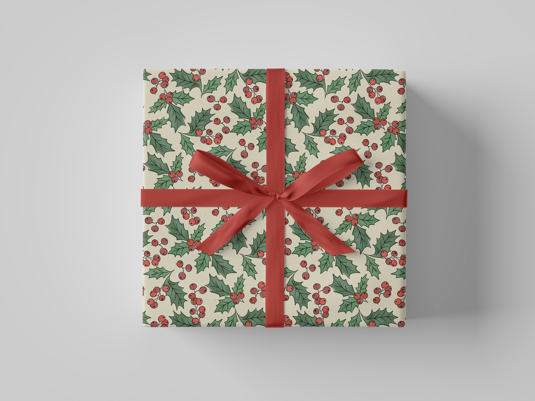 Holly Berry Gift Wrap