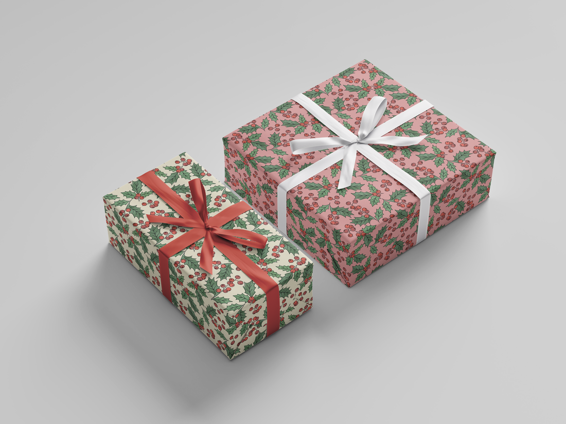 Holly Berry Gift Wrap