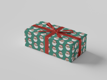 Holly Jolly Santa Gift Wrap