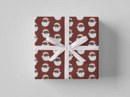 Holly Jolly Santa Gift Wrap