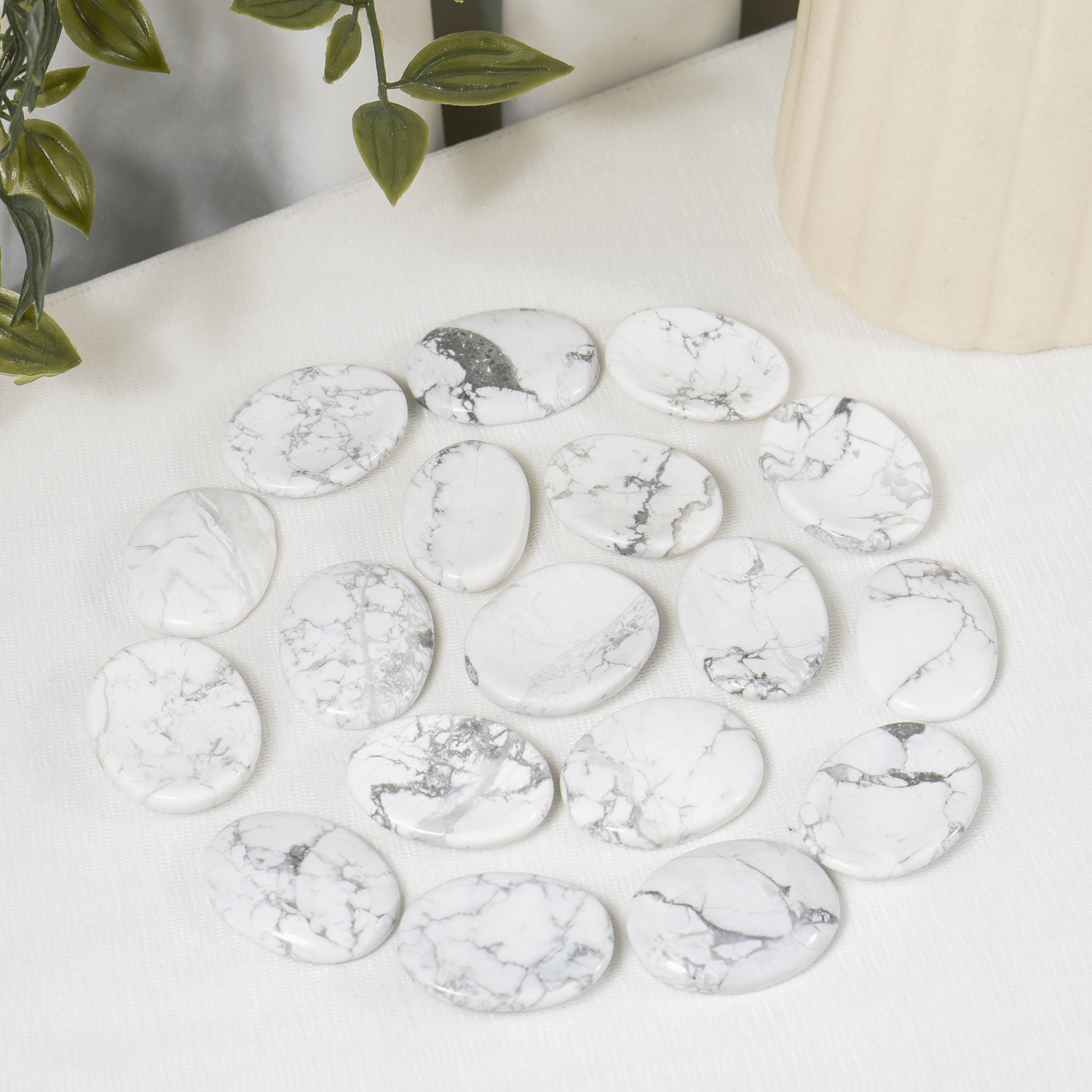 Howlite Pocket Stones (Inspiration and Truth)  DestGlow