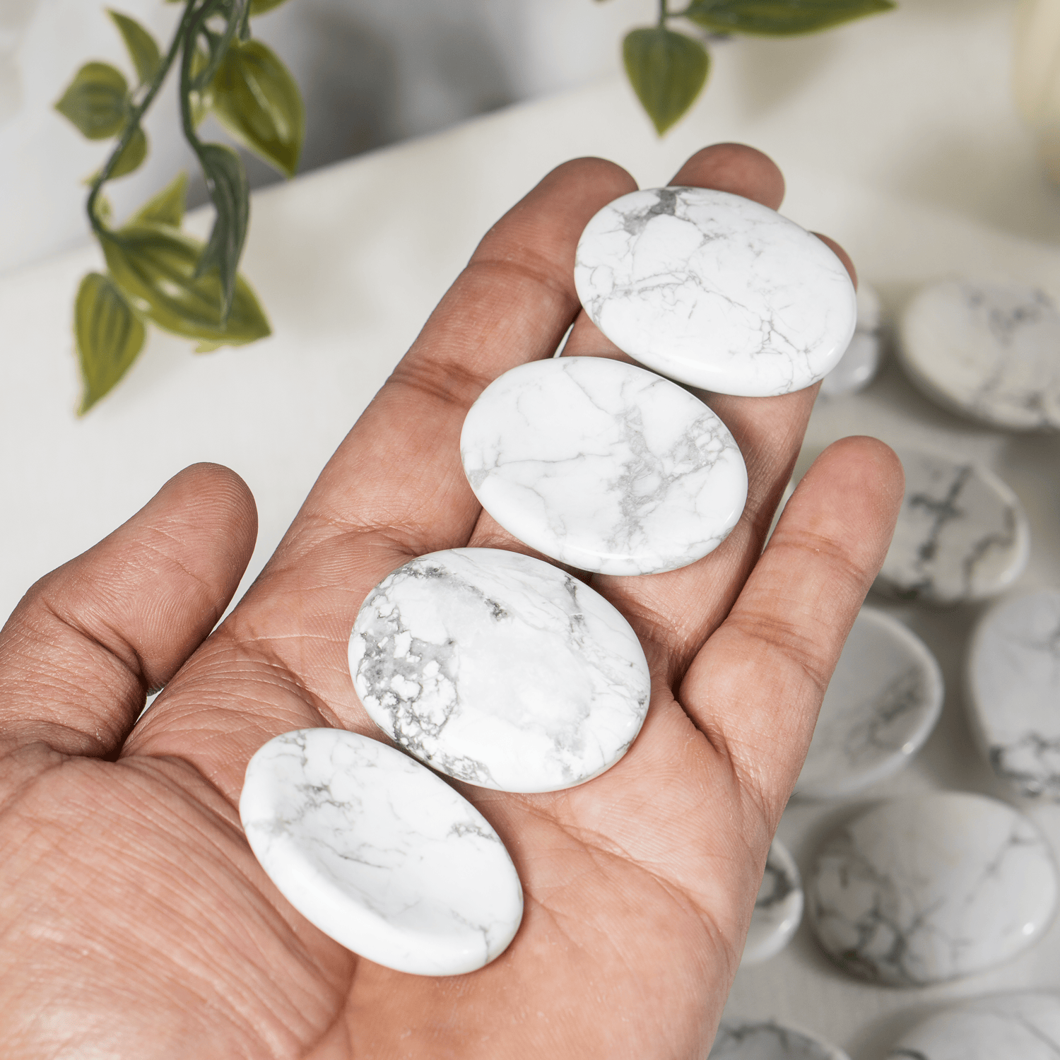 Howlite Pocket Stones (Inspiration and Truth)  DestGlow