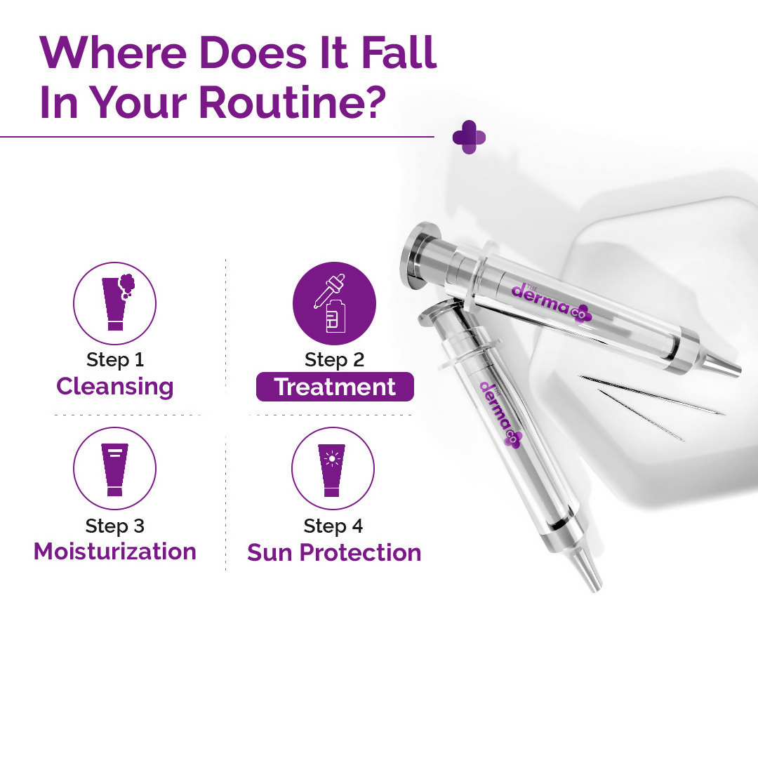 The Derma Co 20000 PPM Kojic Acid Microneedle Face Serum Shot for Pigmentation &amp; Skin Renewal