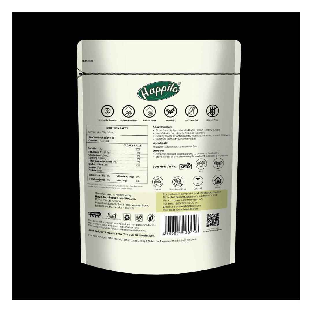 Happilo Freshly Roasted &amp; Salted California Pistachios