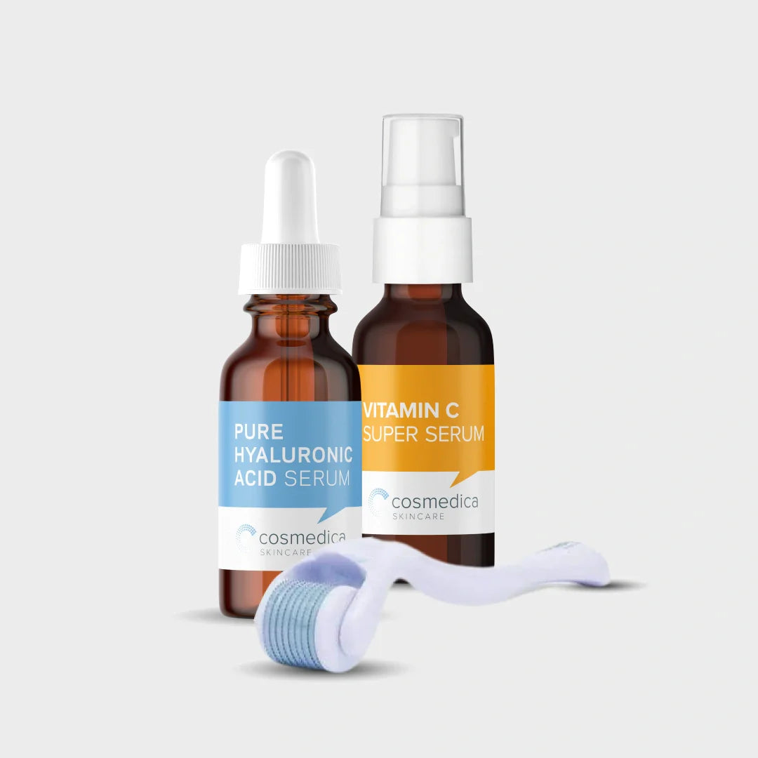 Hyaluronic + Vitamin C Microneedling Treatment Set by Cosmedica Skincare