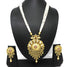Joban Fashion White With Rajwadi Polish Necklace Set