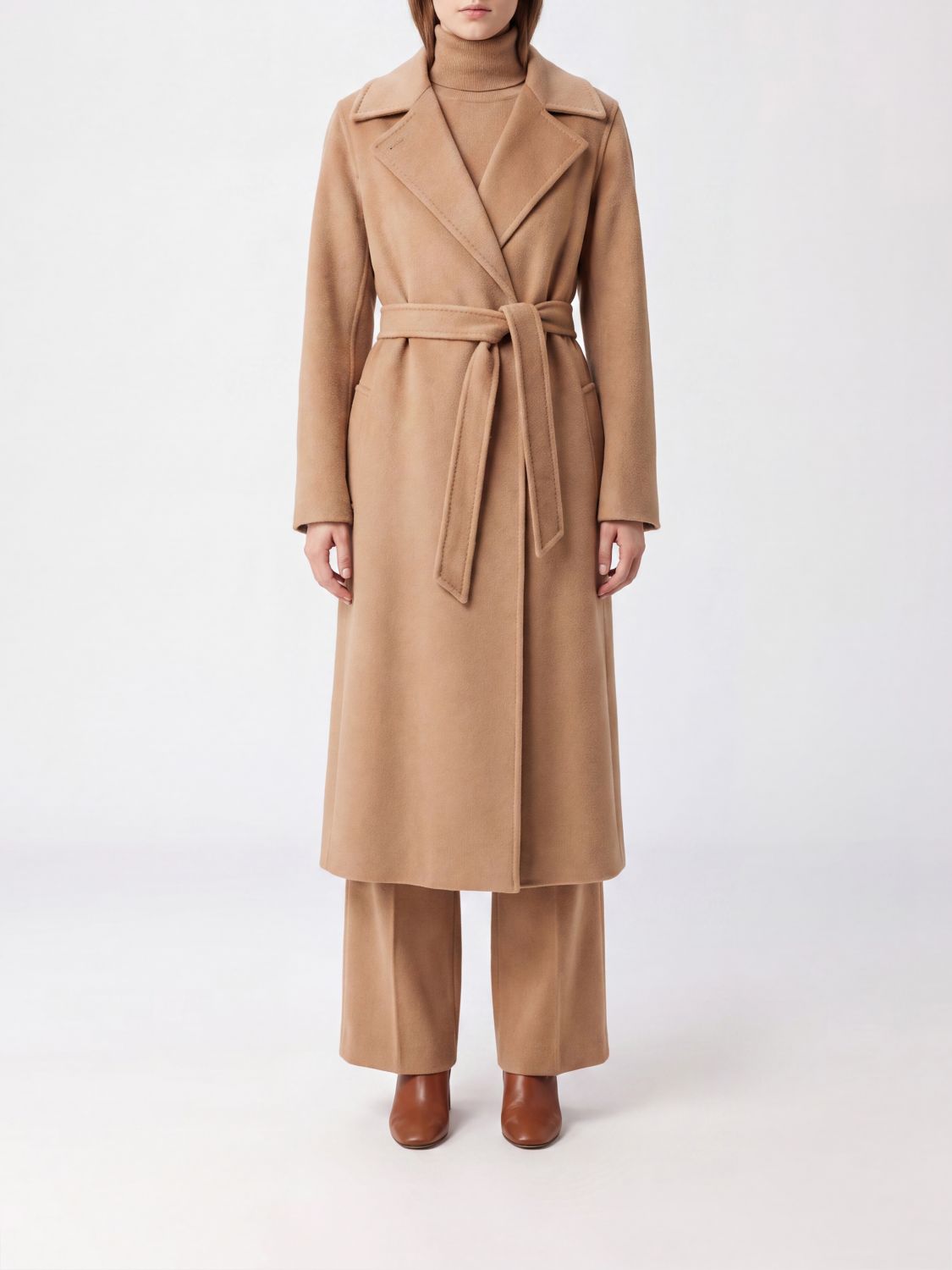 Max Mara Coat Woman Camel