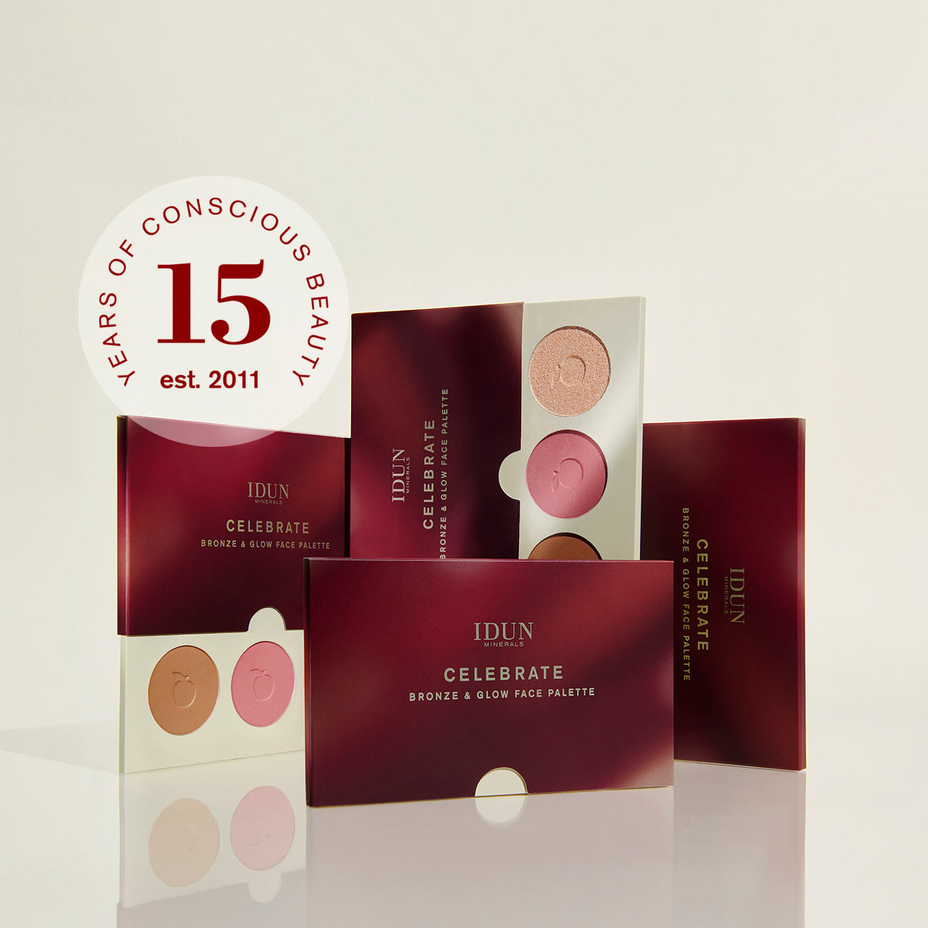 Celebrate Bronze &amp; Glow Face Palette by IDUN Minerals Inc.