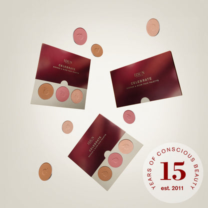 Celebrate Bronze &amp; Glow Face Palette by IDUN Minerals Inc.