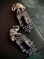 Joban Fashion Oxidized Elephant Stud Earring