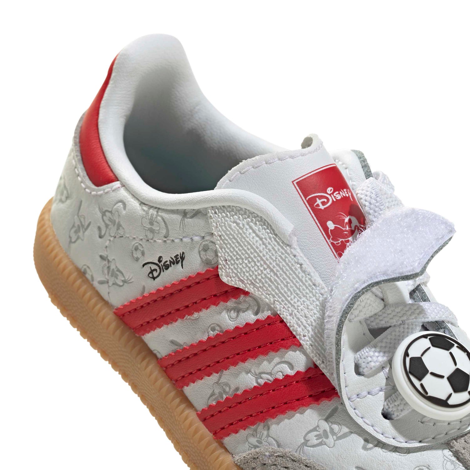 Adidas (PS) Disney Samba OG Elastic Lace - White/Red by Denim Exchange