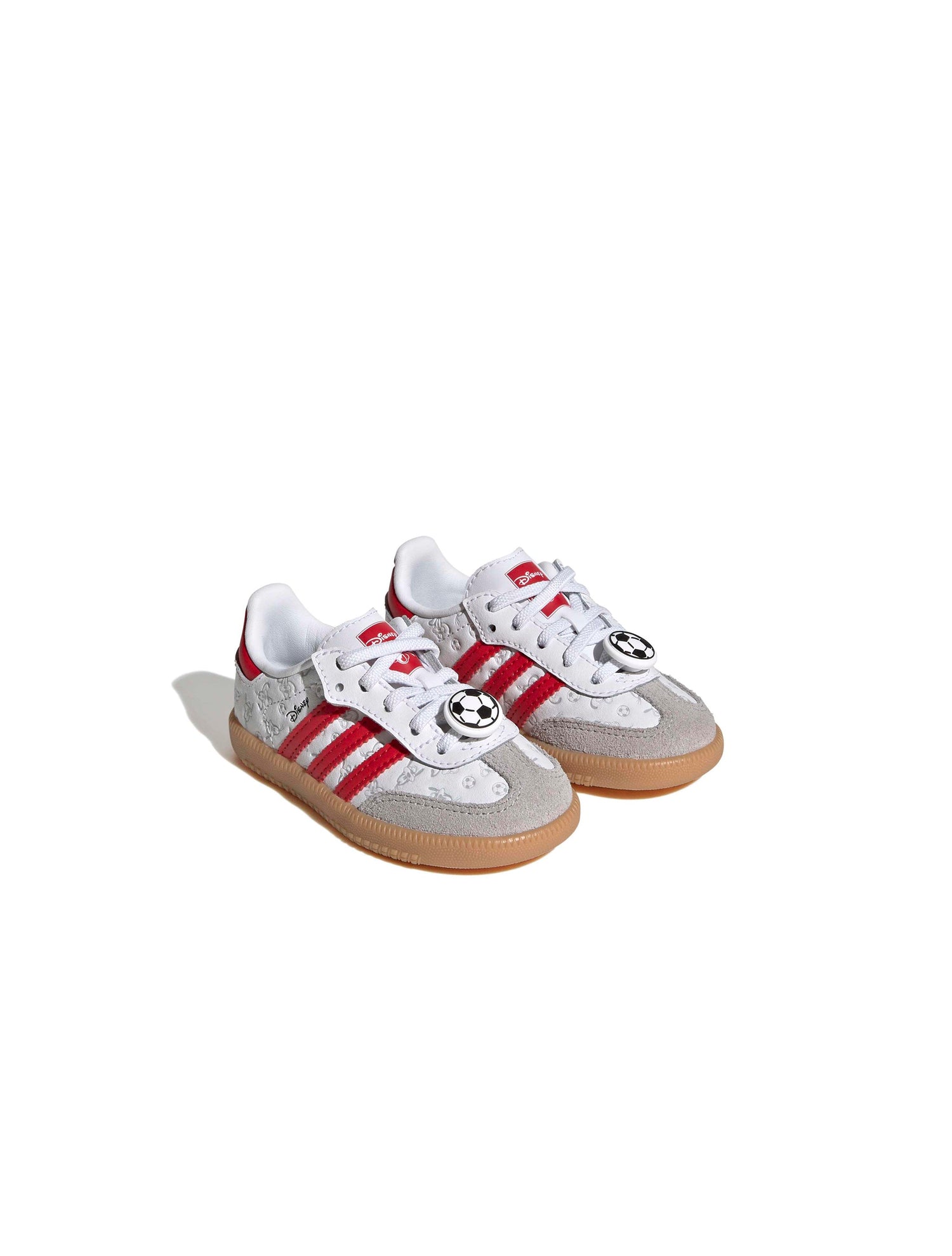 Adidas (TD) Disney Samba OG Elastic Lace - White/Red by Denim Exchange