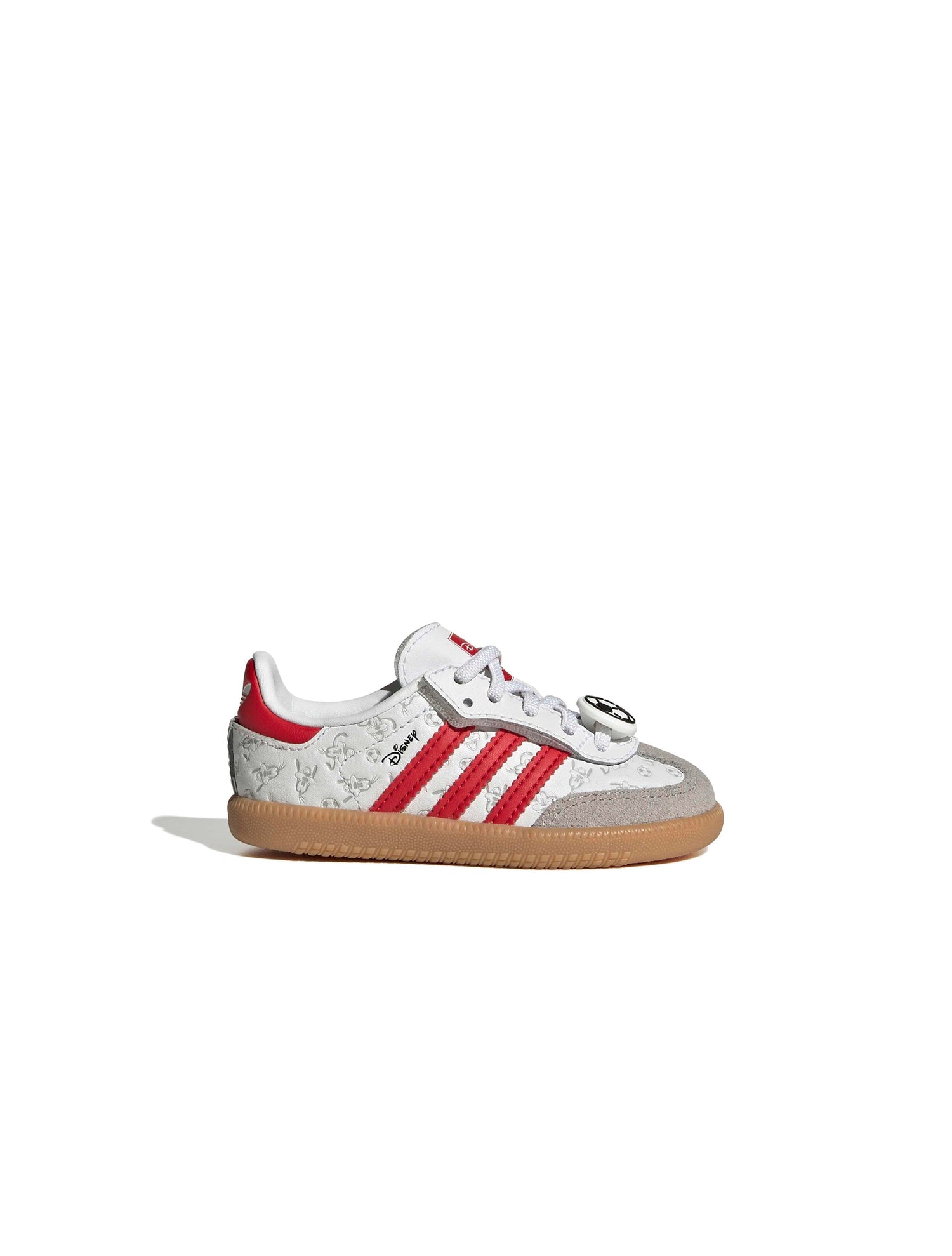 Adidas (PS) Disney Samba OG Elastic Lace - White/Red by Denim Exchange
