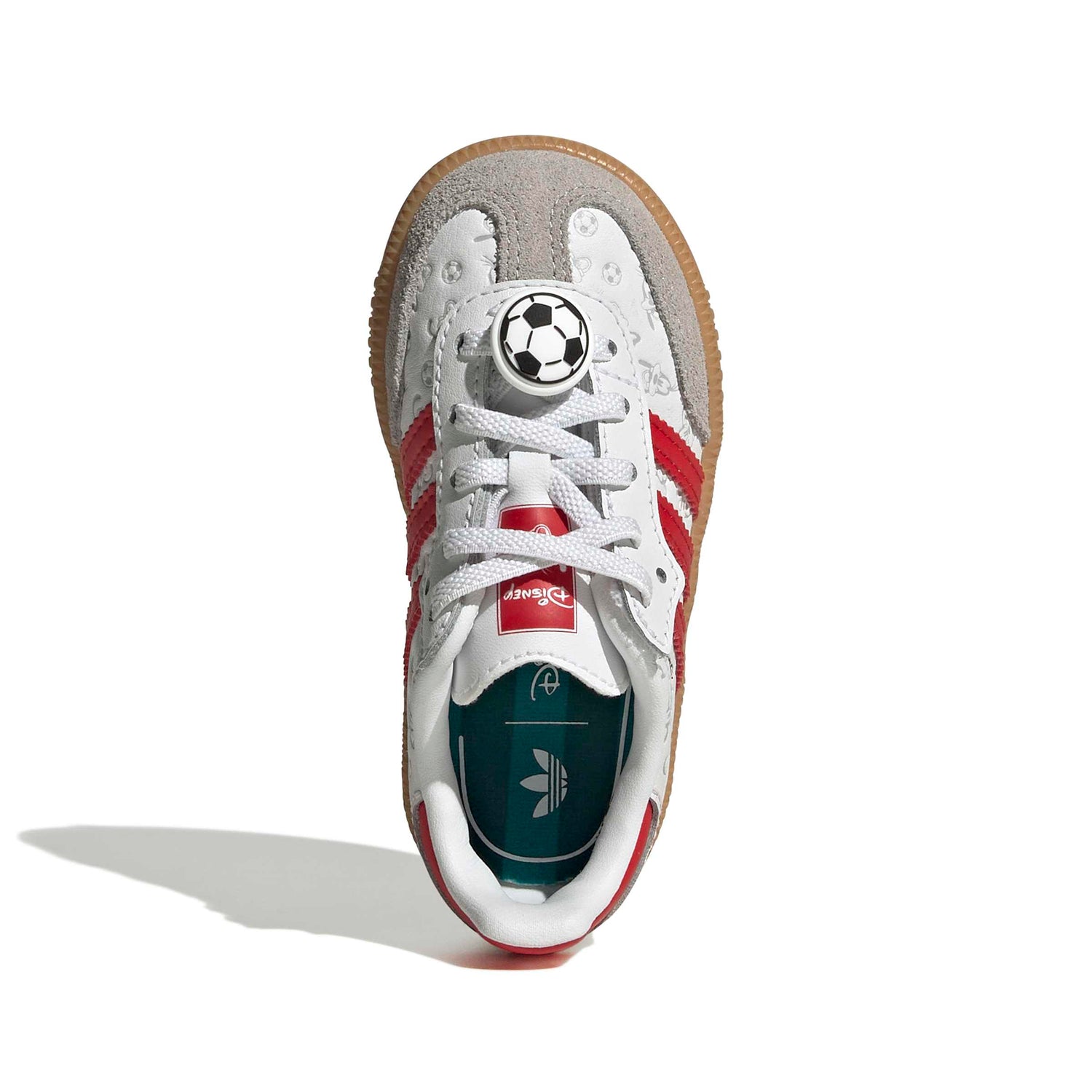 Adidas (TD) Disney Samba OG Elastic Lace - White/Red by Denim Exchange