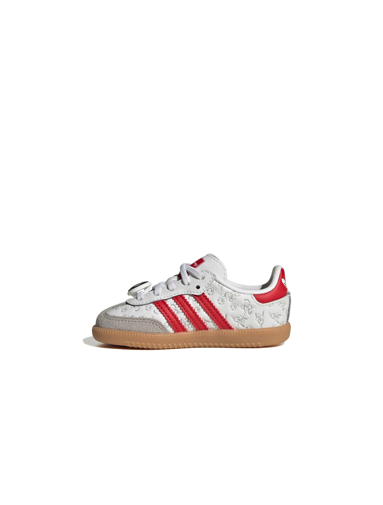 Adidas (TD) Disney Samba OG Elastic Lace - White/Red by Denim Exchange