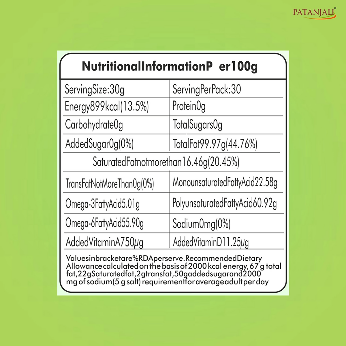 Patanjali Fortified Soyabean Oil (B)