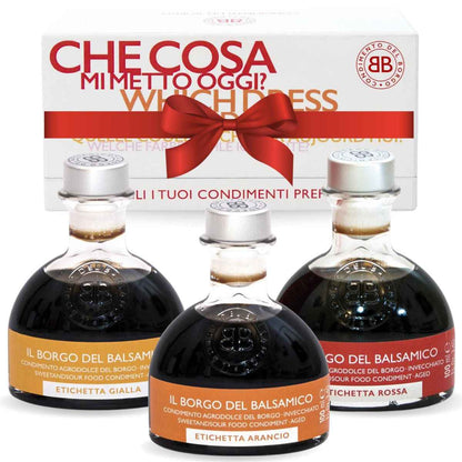 Il Borgo Del Balsamico, Aged Balsamic Vinegar Gift Set (3x100ml)