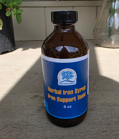 Herbal Iron Liquid Supplement | Natural Vegan Iron Boost for Energy, Vitality &amp; Wellness by Seamoss depot
