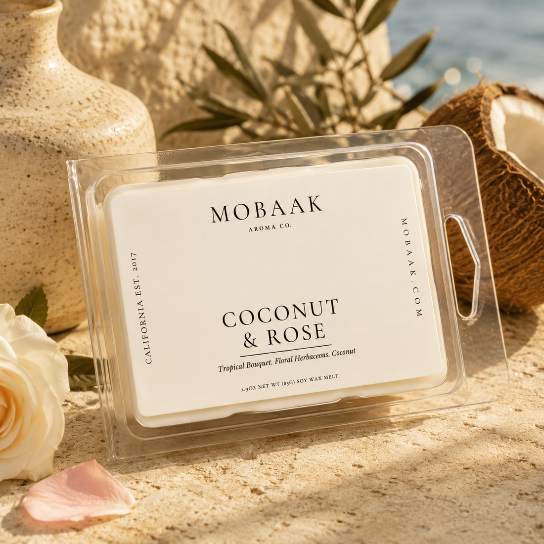 Coconut + Rose Wickless Tart - DestGlow