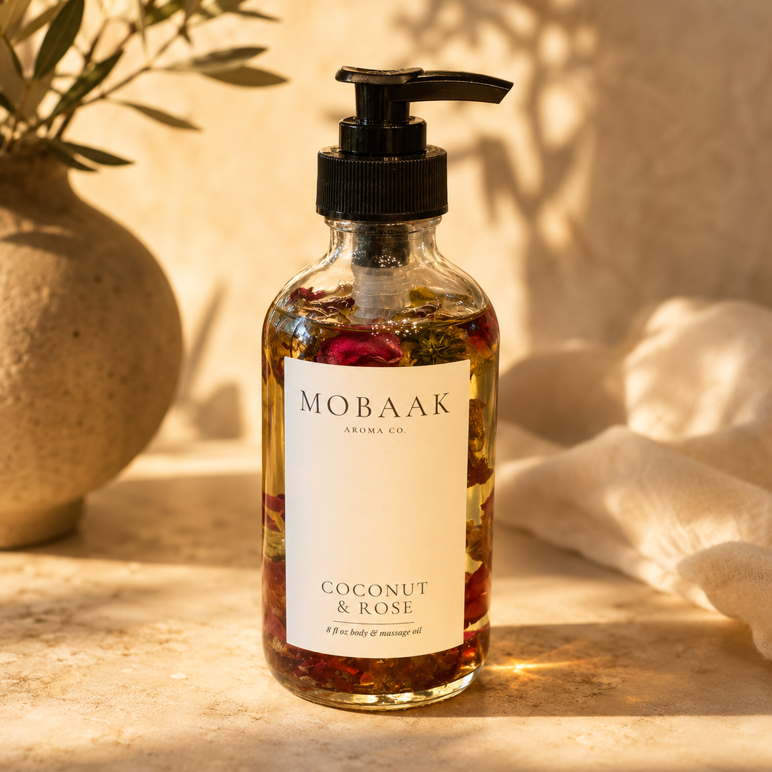 Coconut &amp; Rose Body Oil