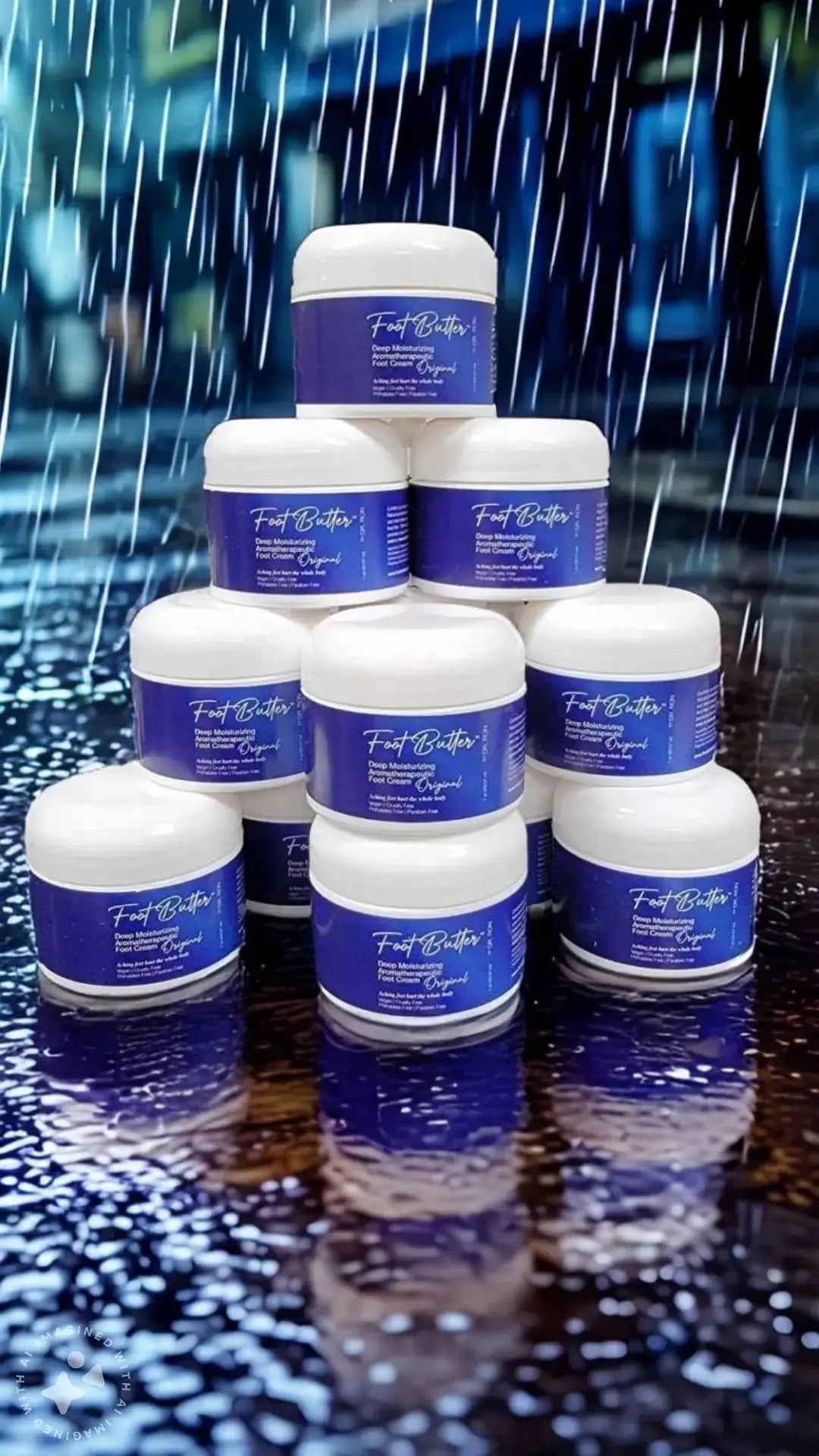 Lavender Jasmine Foot Butter Cream 1 oz – Travel Size Deep Moisture by Foot Butter by Dr Ron