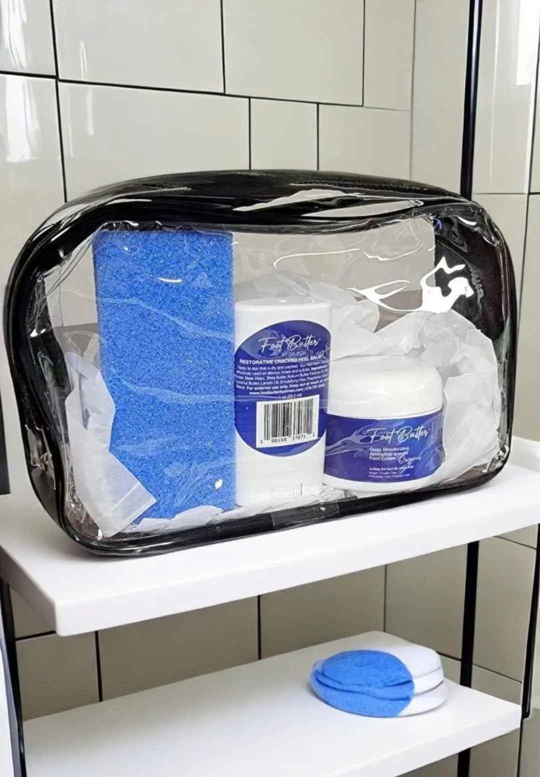 Foot Butter Travel Set – Mini Moisturizers &amp; Pumice Scrub