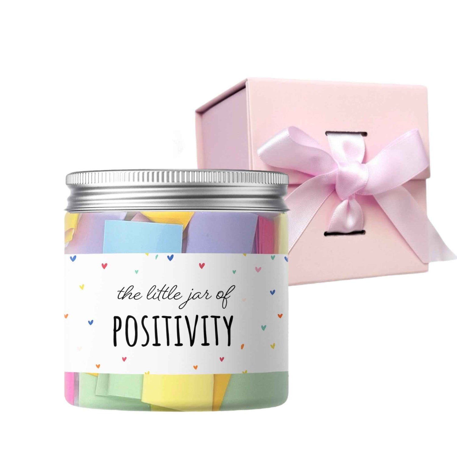 Positivity Jar with Uplifting Quotes | Gift Box