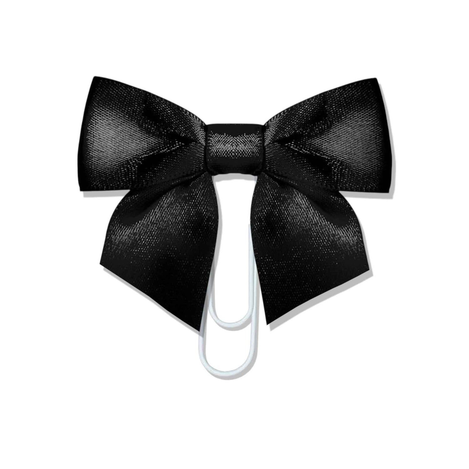 Satin Bow Bookmark -Black