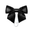 Satin Bow Bookmark -Black