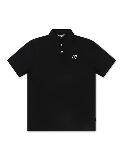 Malbon Fairway Polo - Black by Denim Exchange