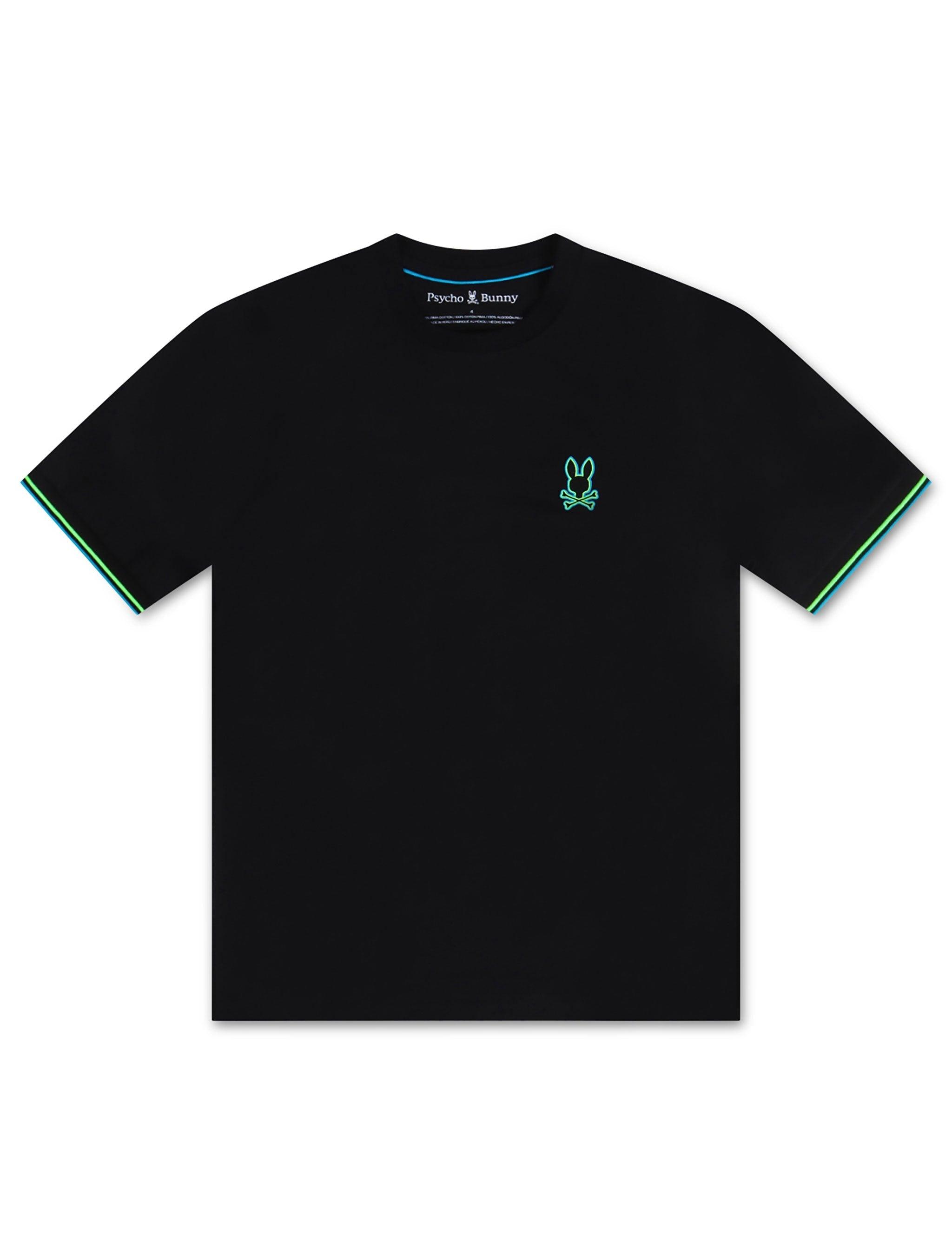 Psycho Bunny Saratoga Fashion Tee - Black by Denim Exchange