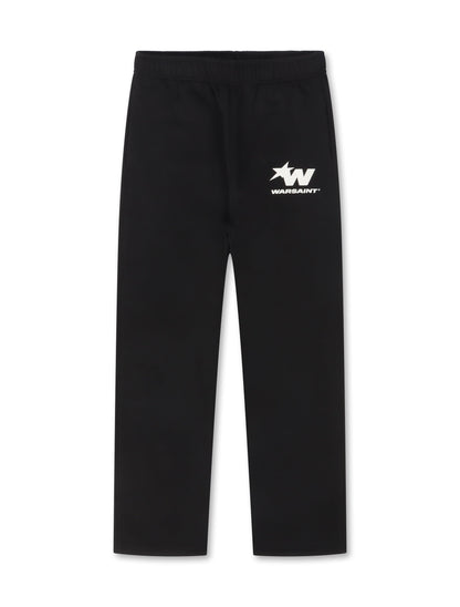 Warsaint Signature Star Sweatpants - Black by Denim Exchange