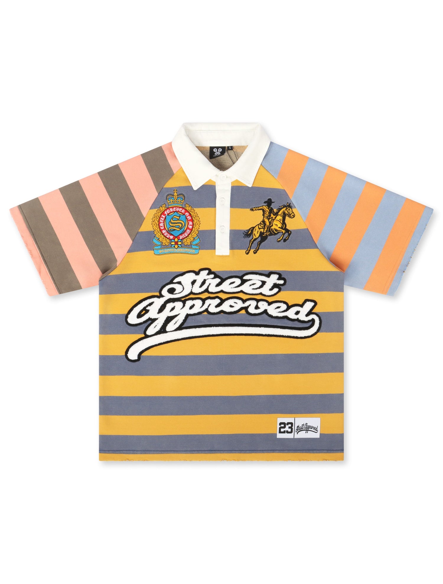 Street Approved Raglan Polo - Multicolor by Denim Exchange
