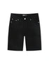 Memory Lane Monogram Denim Short - Black Rinse by Denim Exchange