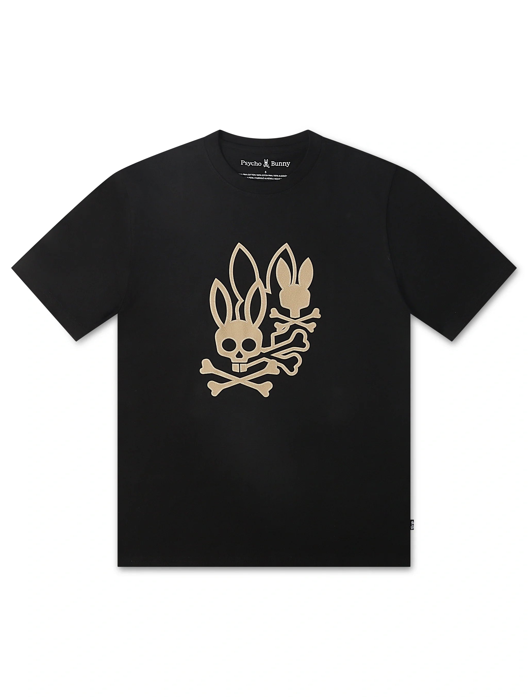 Psycho Bunny Aussie Graphic Tee - Black by Denim Exchange